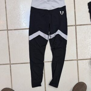 Women's firm abs Black and White Leggings